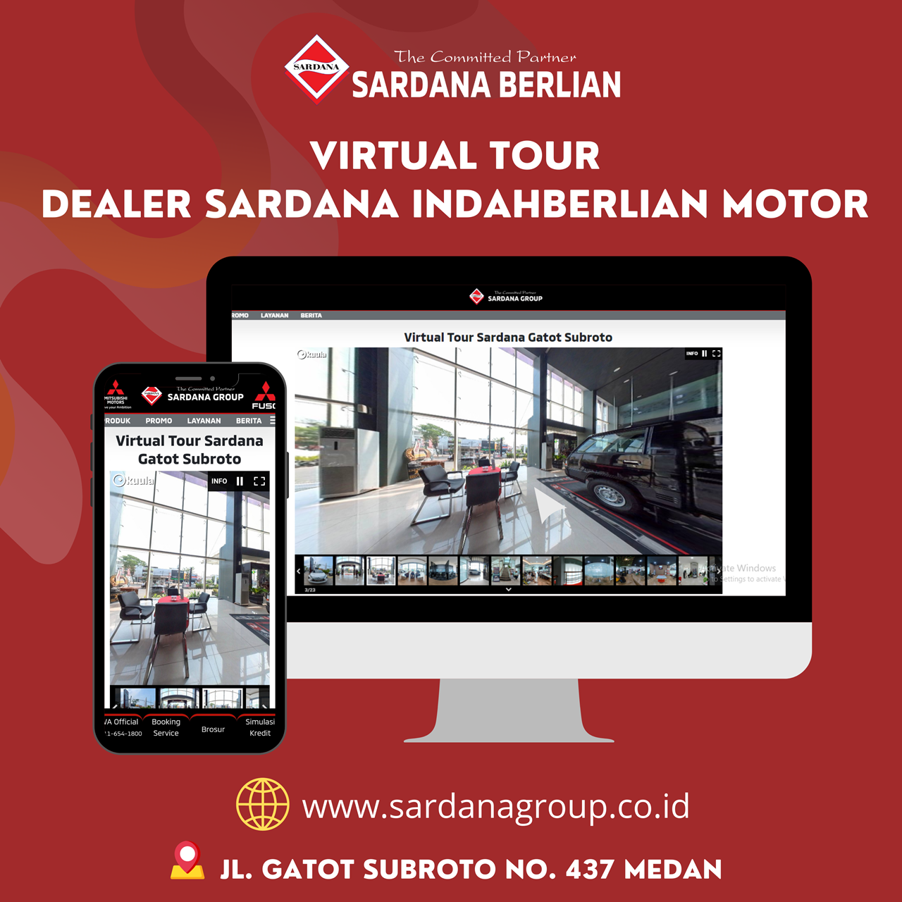 Adaptasi Teknologi Digital, Dealer Sardana IndahBerlian Motor Kini Punya Virtual Showroom  
